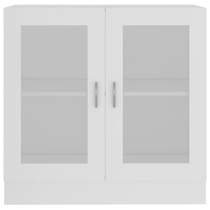 Dulap cu vitrină, alb, 82,5 x 30,5 x 80 cm, lemn prelucrat - WALTI WALTI