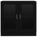 Dulap cu vitrină, negru, 82,5x30,5x80 cm, lemn prelucrat - WALTI WALTI