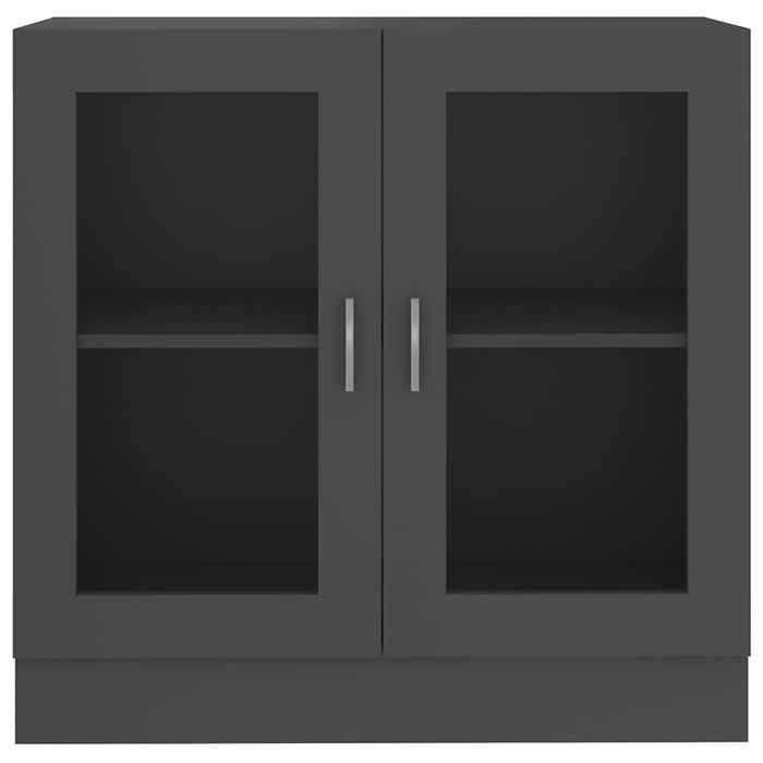 Dulap cu vitrină, gri, 82,5 x 30,5 x 80 cm, PAL WALTI