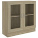 Dulap cu vitrină, stejar sonoma 82,5x30,5x80 cm lemn prelucrat - WALTI WALTI