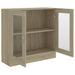 Dulap cu vitrină, stejar sonoma 82,5x30,5x80 cm lemn prelucrat - WALTI WALTI