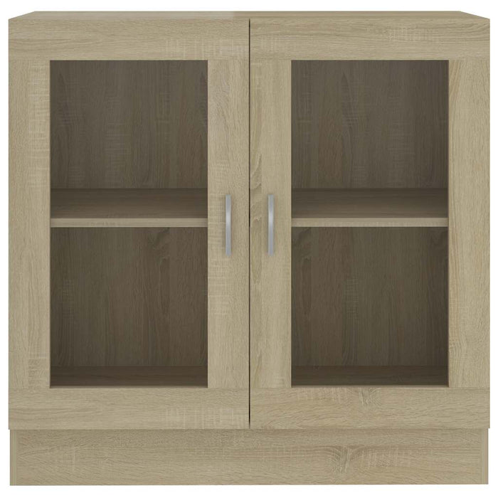Dulap cu vitrină, stejar sonoma 82,5x30,5x80 cm lemn prelucrat - WALTI WALTI