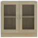 Dulap cu vitrină, stejar sonoma 82,5x30,5x80 cm lemn prelucrat - WALTI WALTI