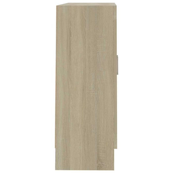 Dulap cu vitrină, stejar sonoma 82,5x30,5x80 cm lemn prelucrat - WALTI WALTI