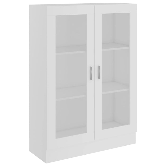 Dulap cu vitrină, alb, 82,5 x 30,5 x 115 cm, lemn prelucrat - WALTI WALTI