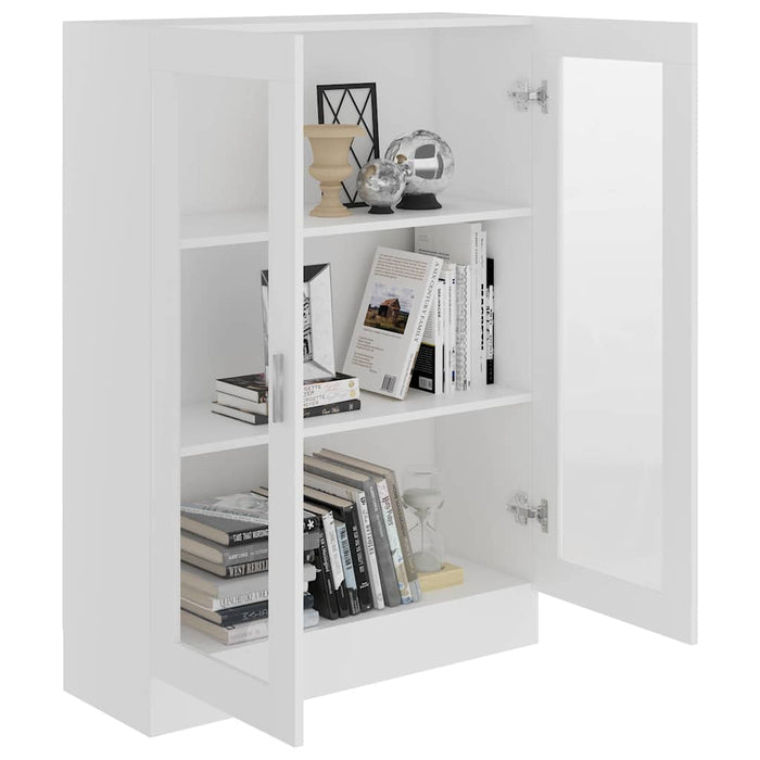 Dulap cu vitrină, alb, 82,5 x 30,5 x 115 cm, lemn prelucrat - WALTI WALTI