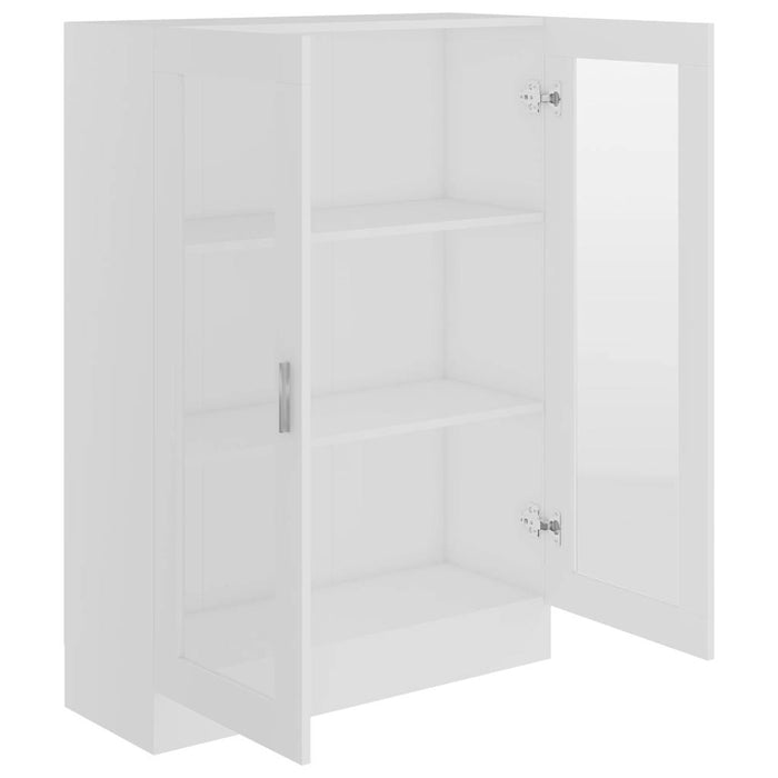 Dulap cu vitrină, alb, 82,5 x 30,5 x 115 cm, lemn prelucrat - WALTI WALTI