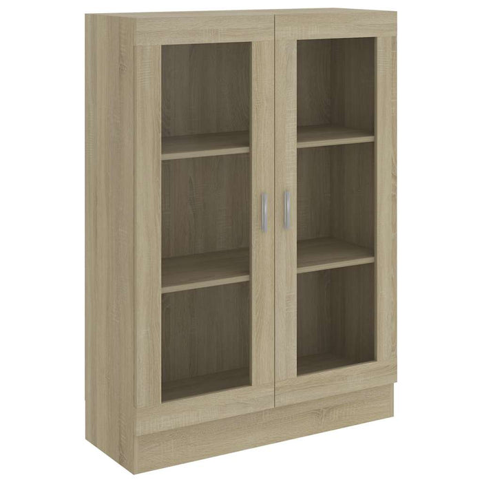 Dulap cu vitrină stejar sonoma 82,5x30,5x115 cm lemn prelucrat - WALTI WALTI