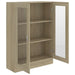 Dulap cu vitrină stejar sonoma 82,5x30,5x115 cm lemn prelucrat - WALTI WALTI