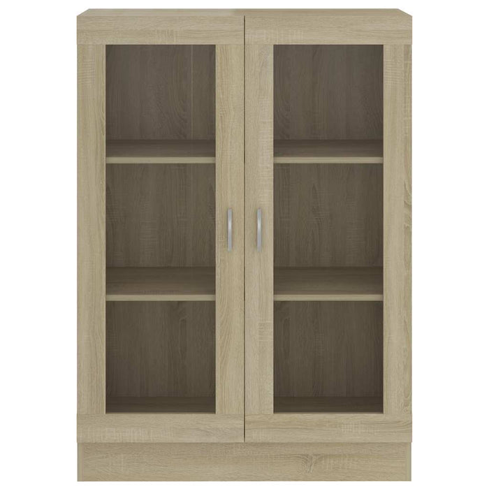 Dulap cu vitrină stejar sonoma 82,5x30,5x115 cm lemn prelucrat - WALTI WALTI