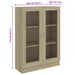 Dulap cu vitrină stejar sonoma 82,5x30,5x115 cm lemn prelucrat - WALTI WALTI