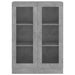 Dulap cu vitrină, gri beton, 82,5x30,5x115 cm, lemn prelucrat - WALTI WALTI