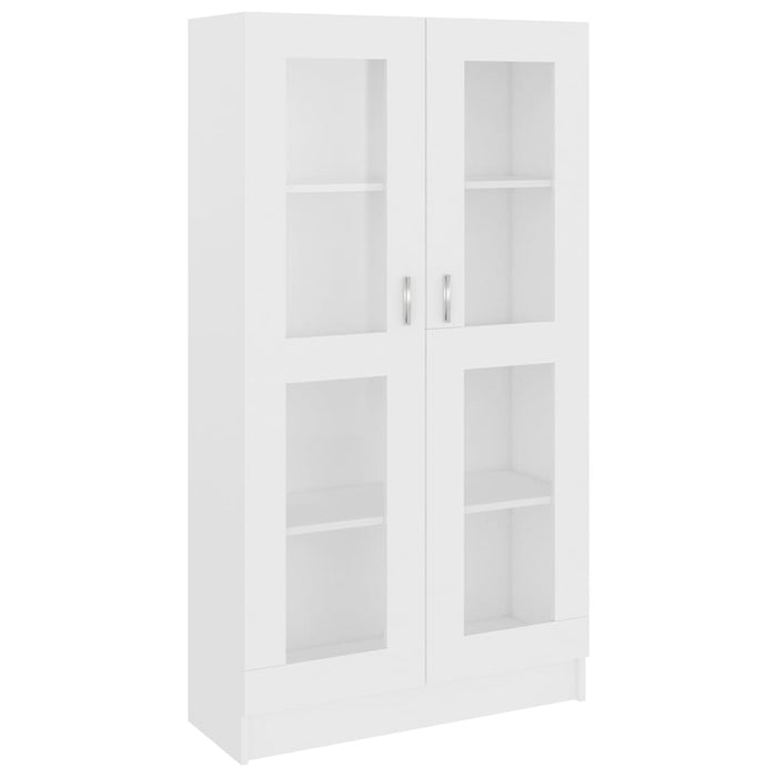 Dulap cu vitrină, alb, 82,5x30,5x150 cm, lemn prelucrat - WALTI WALTI