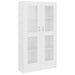 Dulap cu vitrină, alb, 82,5x30,5x150 cm, lemn prelucrat - WALTI WALTI