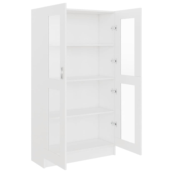 Dulap cu vitrină, alb, 82,5x30,5x150 cm, lemn prelucrat - WALTI WALTI