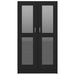 Dulap cu vitrină, negru, 82,5x30,5x150 cm, lemn prelucrat - WALTI WALTI