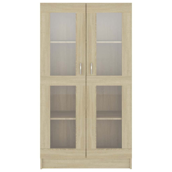 Dulap cu vitrină stejar sonoma 82,5x30,5x150 cm, lemn prelucrat - WALTI WALTI