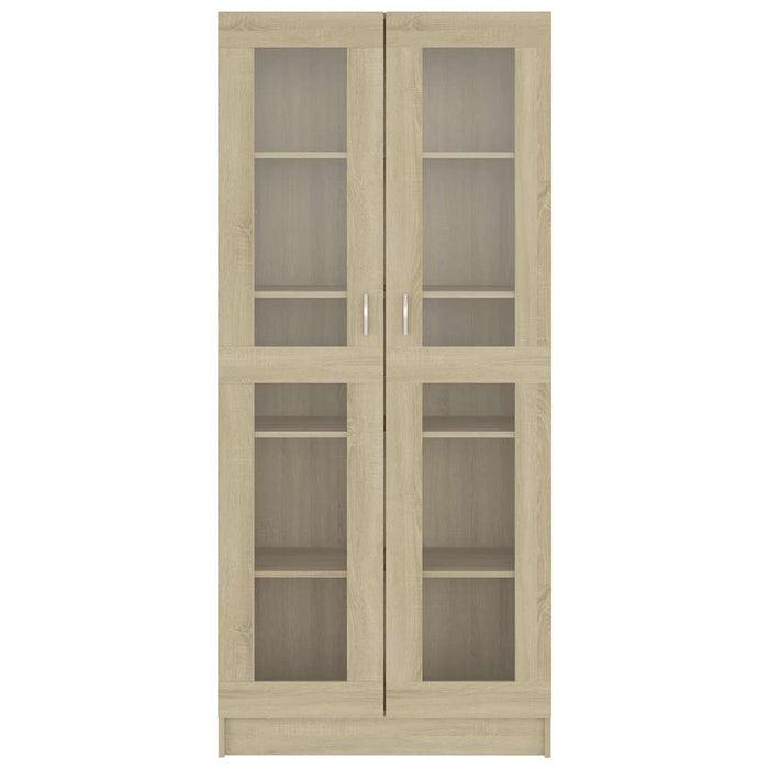 Dulap vitrină, stejar sonoma 82,5x30,5x185 cm lemn prelucrat - WALTI WALTI