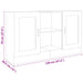 Dulap, stejar sonoma, 120x30,5x70 cm, lemn prelucrat - WALTI WALTI