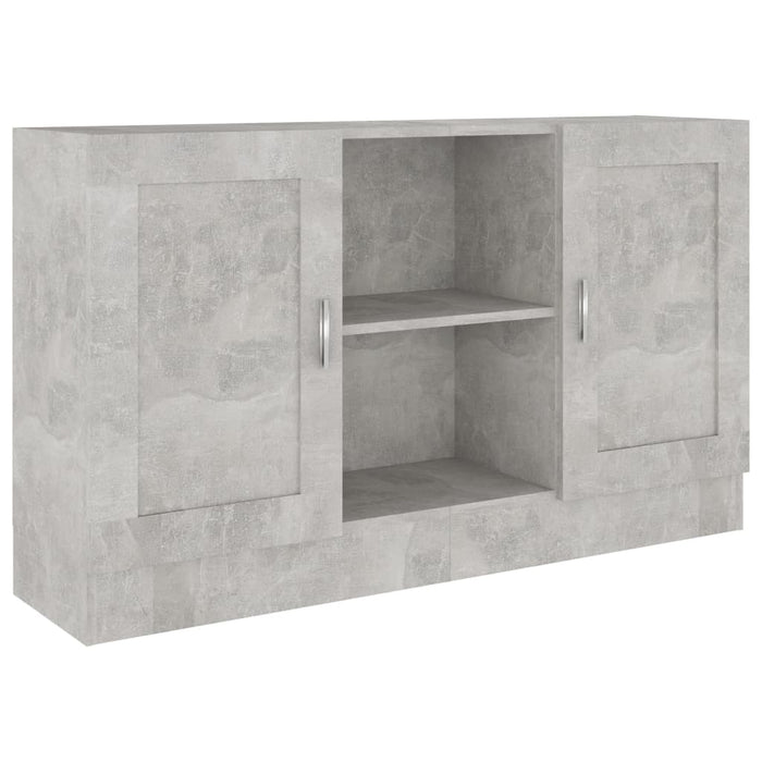 Dulap, gri beton, 120x30,5x70 cm, lemn prelucrat WALTI
