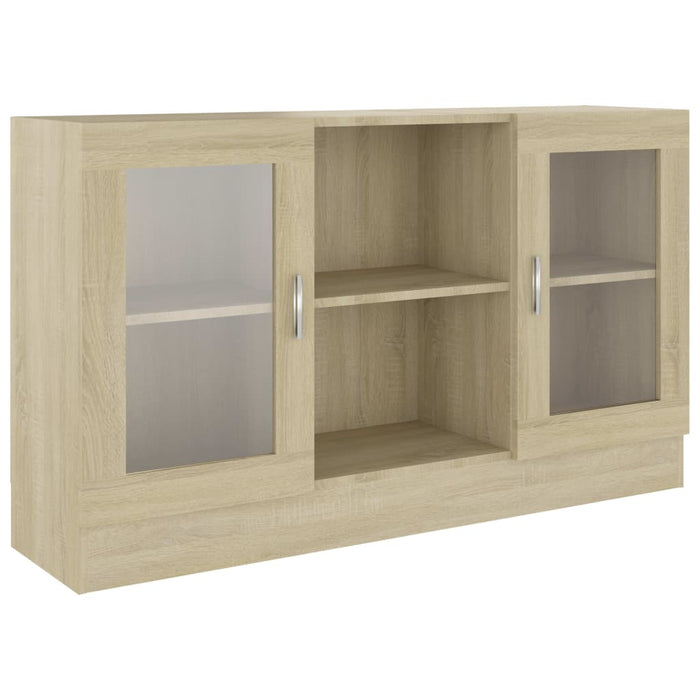 Dulap cu vitrină, stejar sonoma, 120x30,5x70 cm, lemn prelucrat - WALTI WALTI