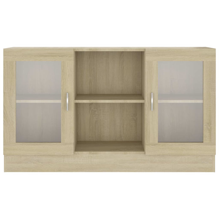 Dulap cu vitrină, stejar sonoma, 120x30,5x70 cm, lemn prelucrat - WALTI WALTI