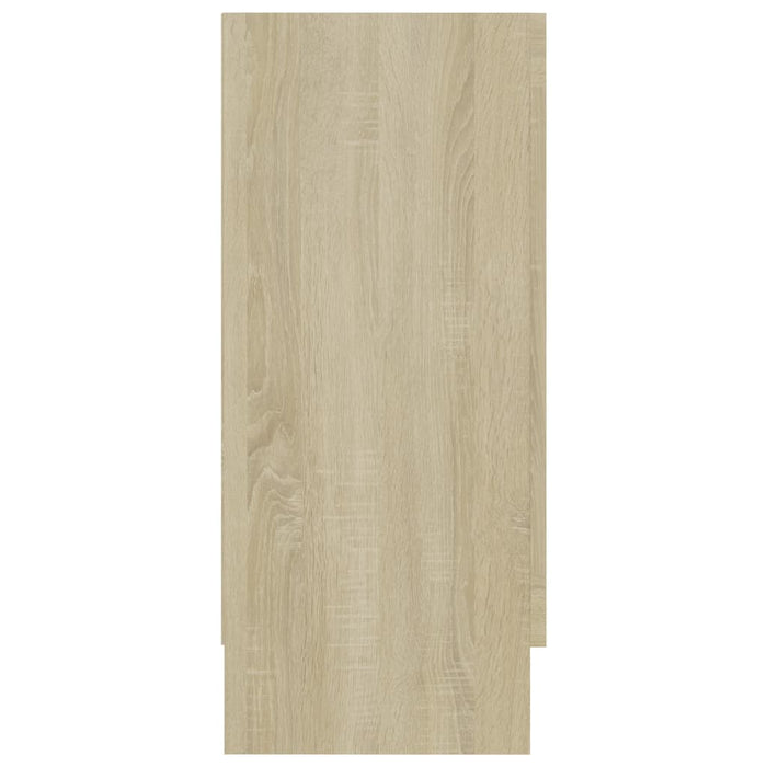 Dulap cu vitrină, stejar sonoma, 120x30,5x70 cm, lemn prelucrat - WALTI WALTI
