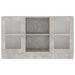 Dulap cu vitrină, gri beton, 120x30,5x70 cm, lemn prelucrat - WALTI WALTI