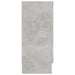 Dulap cu vitrină, gri beton, 120x30,5x70 cm, lemn prelucrat - WALTI WALTI