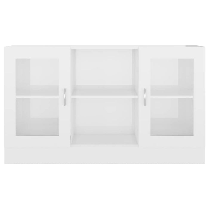 Dulap vitrină, alb extralucios, 120x30,5x70 cm, lemn prelucrat WALTI