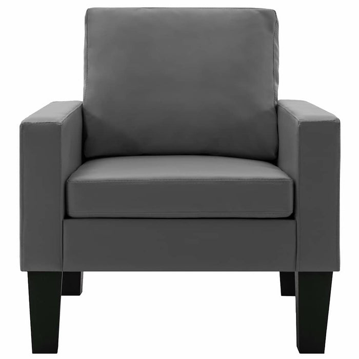 Set de canapele, 2 piese, gri, piele ecologică WALTI