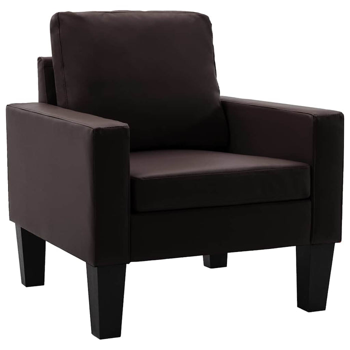 Set de canapele, 2 piese, maro, piele ecologică WALTI