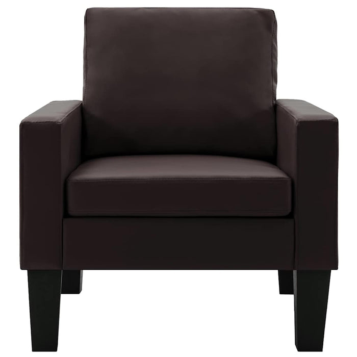 Set de canapele, 2 piese, maro, piele ecologică WALTI