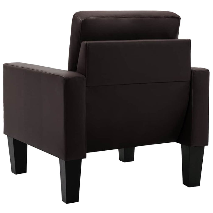 Set de canapele, 2 piese, maro, piele ecologică WALTI