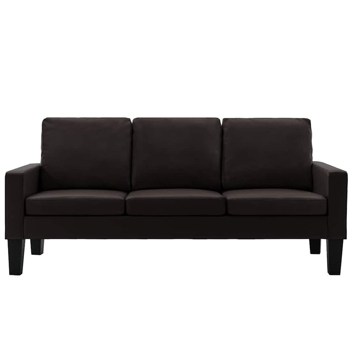 Set de canapele, 2 piese, maro, piele ecologică WALTI
