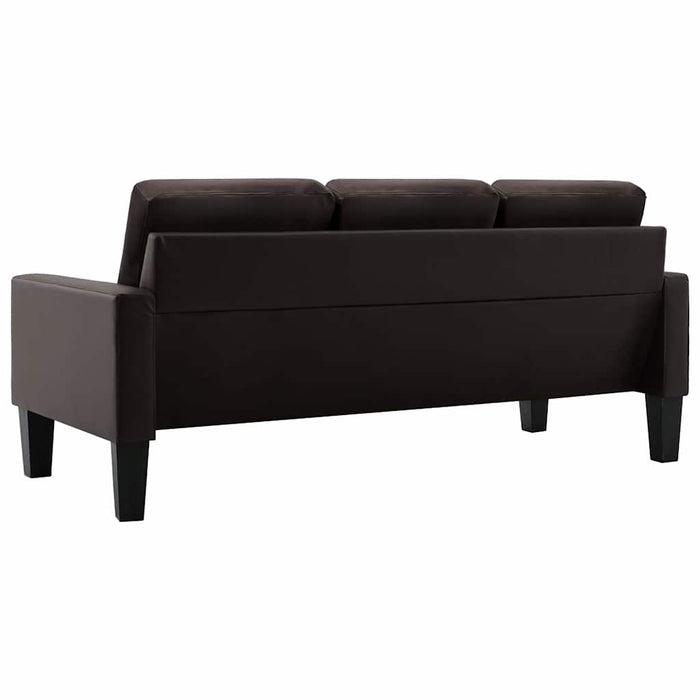 Set de canapele, 2 piese, maro, piele ecologică WALTI