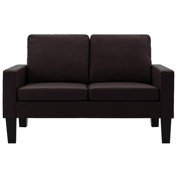 Set de canapele, 2 piese, maro, piele ecologică WALTI