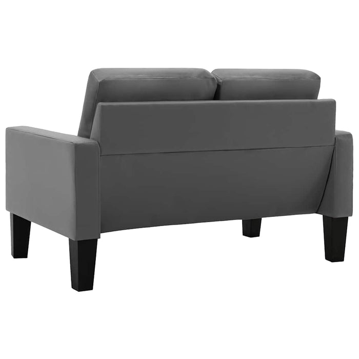 Set de canapele, 3 piese, gri, piele ecologică WALTI
