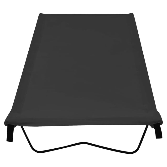 Paturi camping 2 buc. negru, 180x60x19 cm țesătură oxford&oțel - WALTI WALTI