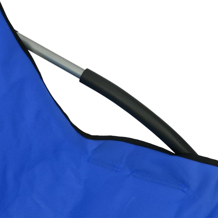 Scaune de plajă pliante, 2 buc., albastru, material textil - WALTI WALTI