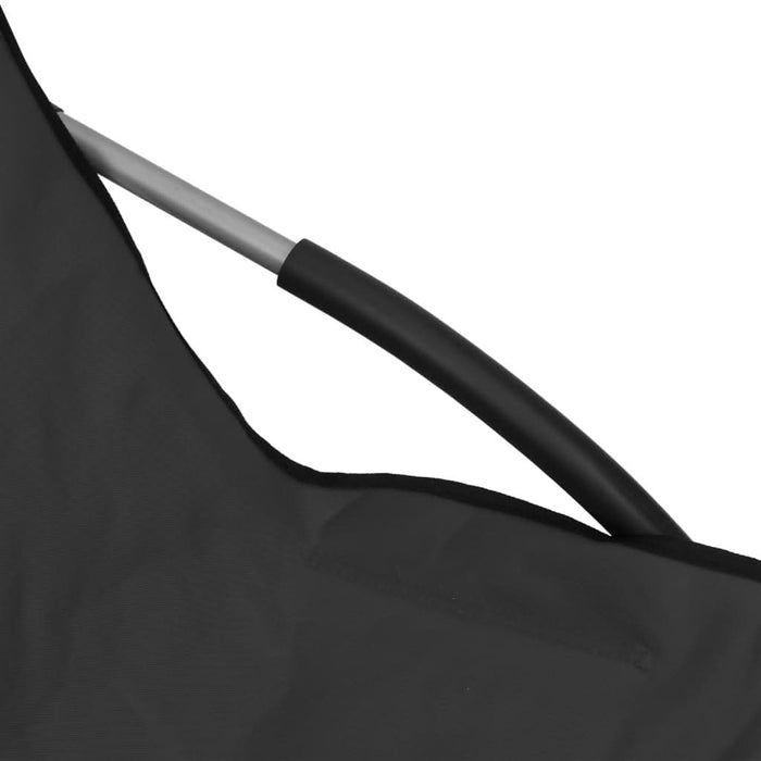 Scaune de plajă pliante, 2 buc., negru, material textil - WALTI WALTI