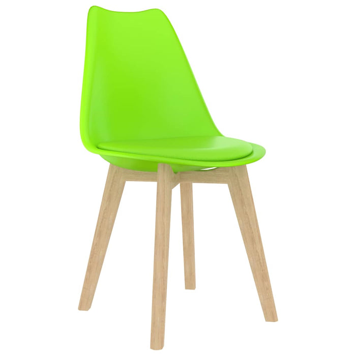Scaune de bucătărie, 6 buc., verde, plastic WALTI