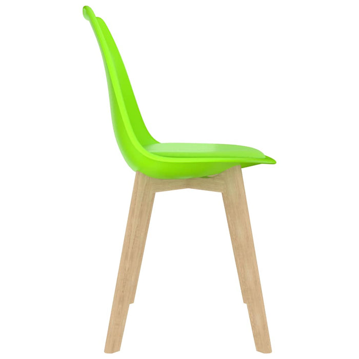Scaune de bucătărie, 6 buc., verde, plastic WALTI