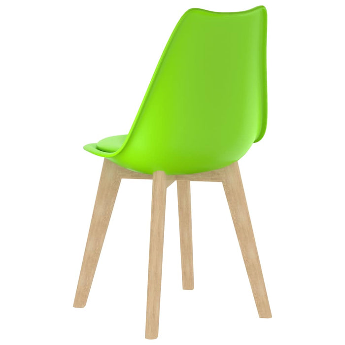 Scaune de bucătărie, 6 buc., verde, plastic WALTI