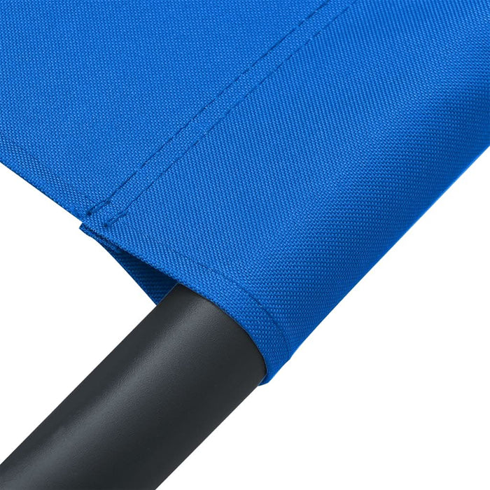 Pat șezlong de exterior, albastru, material textil - WALTI WALTI