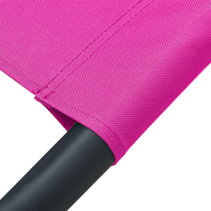 Pat șezlong de exterior, roz, material textil - WALTI WALTI