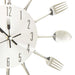 Ceas de perete model lingură/furculiță argintiu 31 cm aluminiu - WALTI WALTI