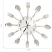 Ceas de perete model lingură/furculiță argintiu 31 cm aluminiu - WALTI WALTI