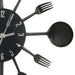 Ceas perete cu model lingură/furculiță, negru, 40 cm, aluminiu - WALTI WALTI