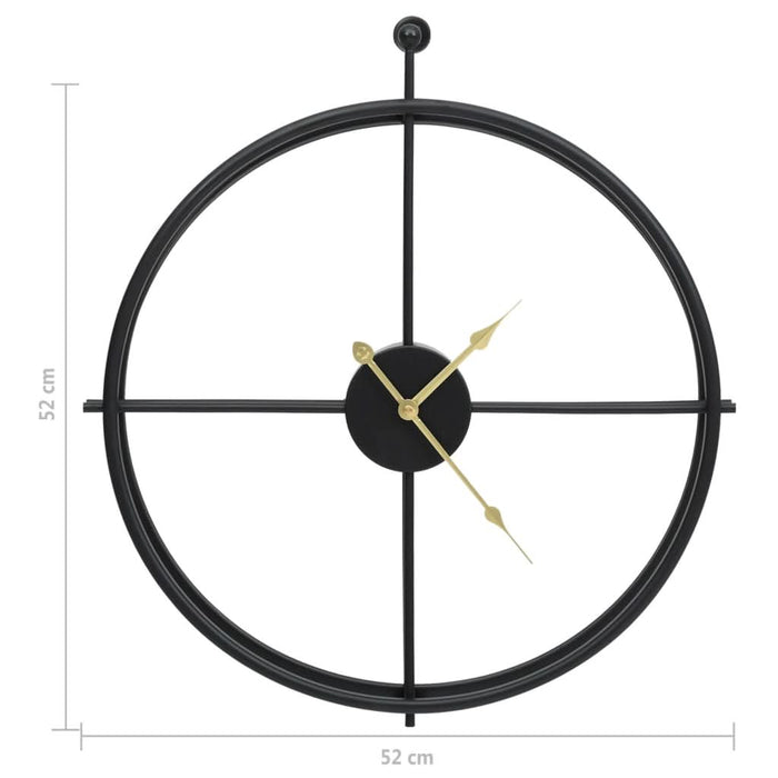 Ceas de perete, negru, 52 cm, fier - WALTI WALTI